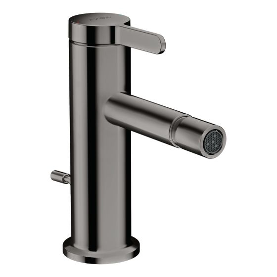 Hansgrohe AXOR One Einhebel-Bidetmischer, 5l/min, Zugstangen-Ablaufgarnitur, Polished Black Chrome