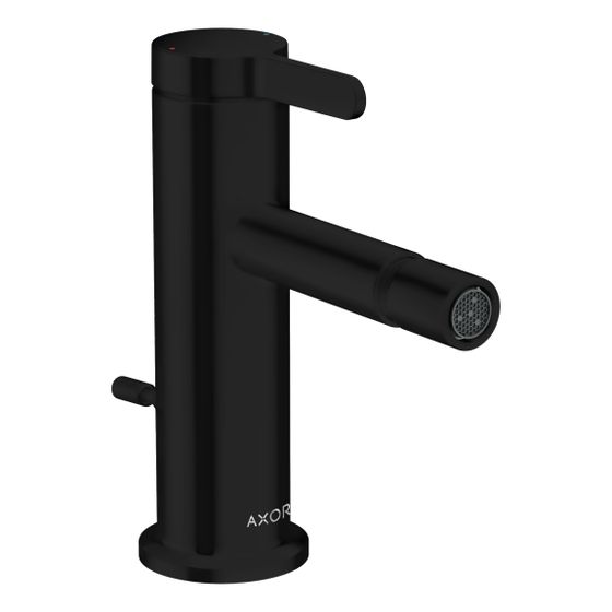 Hansgrohe AXOR One Einhebel-Bidetmischer, 5l/min, Zugstangen-Ablaufgarnitur, Mattschwarz