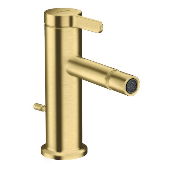 Hansgrohe AXOR One Einhebel-Bidetmischer, 5l/min, Zugstangen-Ablaufgarnitur, Brushed Brass