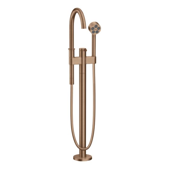 Hansgrohe AXOR One Einhebel-Wannenmischer bodenstehend, 21,5l/min, Brushed Red Gold