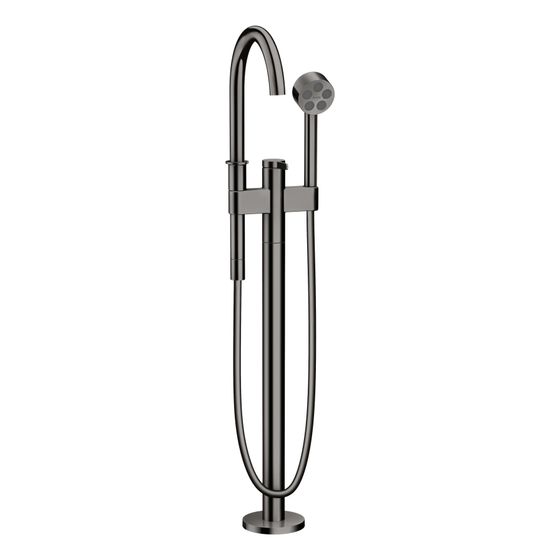 Hansgrohe AXOR One Einhebel-Wannenmischer bodenstehend, 21,5l/min, Polished Black Chrome