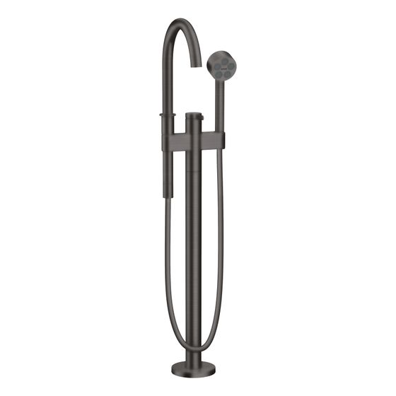 Hansgrohe AXOR One Einhebel-Wannenmischer bodenstehend, 21,5l/min, Brushed Black Chrome