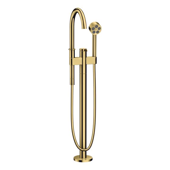 Hansgrohe AXOR One Einhebel-Wannenmischer bodenstehend, 21,5l/min, Polished Gold Optic