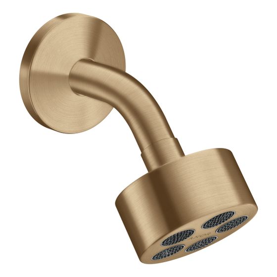 Hansgrohe AXOR One Kopfbrause 75mm, 8,7l/min, 1jet EcoSmart, Brausearm, Brushed Bronze