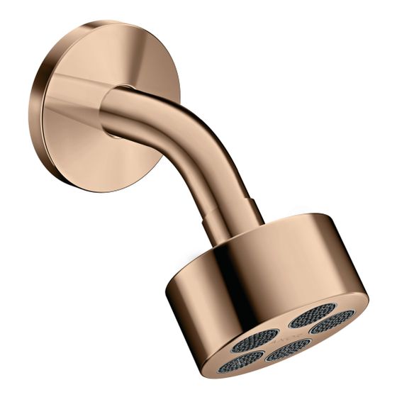Hansgrohe AXOR One Kopfbrause 75mm, 8,7l/min, 1jet EcoSmart, Brausearm, Polished Red Gold