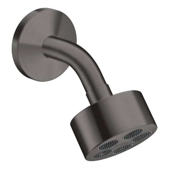 Hansgrohe AXOR One Kopfbrause 75mm, 8,7l/min, 1jet EcoSmart, Brausearm, Brushed Black Chrome