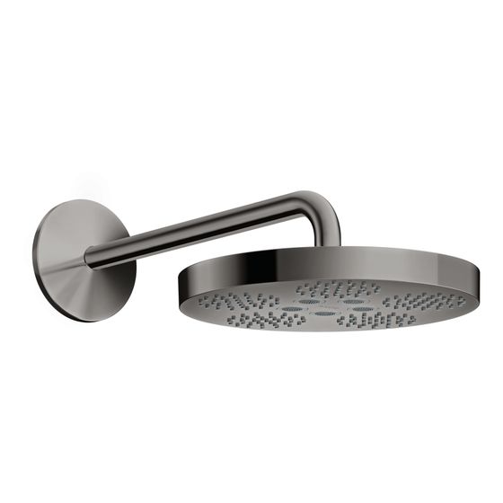 Hansgrohe AXOR One Kopfbrause 280mm, 12,3l/min, 1jet, Brausearm, Polished Black Chrome