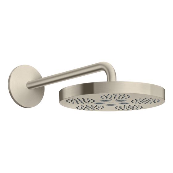 Hansgrohe AXOR One Kopfbrause 280mm, 12,3l/min, 1jet, Brausearm, Brushed Nickel