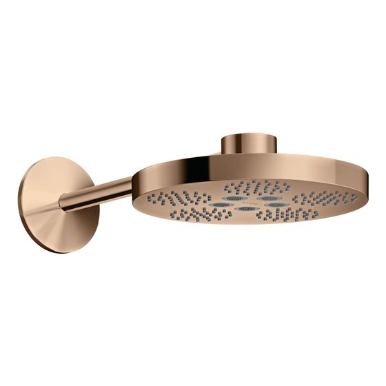 Hansgrohe AXOR One Kopfbrause 280mm, 18,1l/min, 2jet, Brausearm, Polished Red Gold