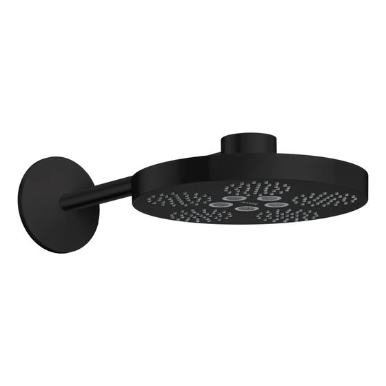 Hansgrohe AXOR One Kopfbrause 280mm, 18,1l/min, 2jet, Brausearm, Mattschwarz