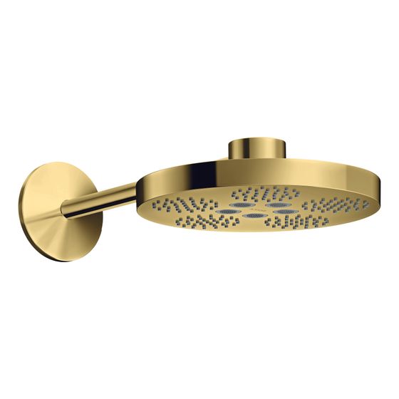 Hansgrohe AXOR One Kopfbrause 280mm, 18,1l/min, 2jet, Brausearm, Polished Gold Optic