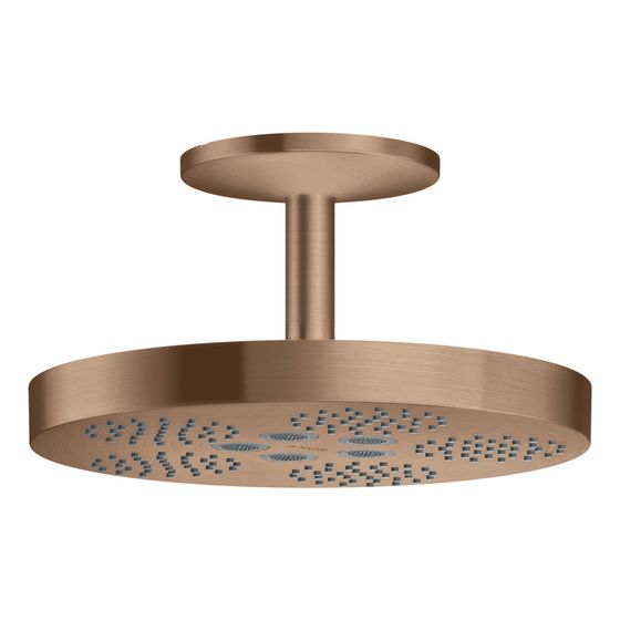 Hansgrohe AXOR One Kopfbrause 280mm, 12,2l/min, 1jet, Deckenanschluss, Brushed Red Gold
