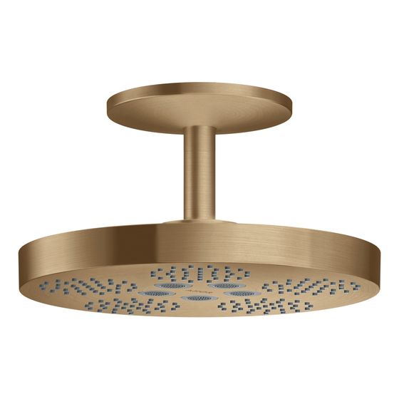 Hansgrohe AXOR One Kopfbrause 280mm, 18,1l/min, 2jet, Deckenanschluss, Brushed Bronze