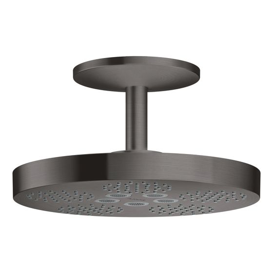 Hansgrohe AXOR One Kopfbrause 280mm, 18,1l/min, 2jet, Deckenanschluss, Brushed Black Chrome
