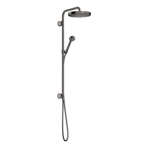 Hansgrohe AXOR One Showerpipe Duschsystem 280mm, 12,7l/min, 1jet Unterputz, DN 15, Polished Black Chrome
