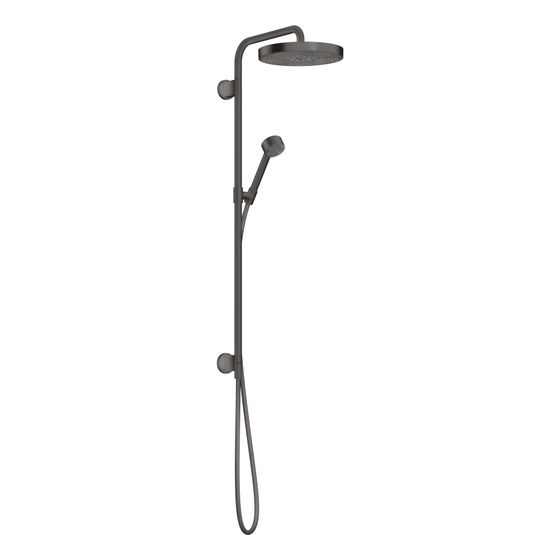 Hansgrohe AXOR One Showerpipe Duschsystem 280mm, 12,7l/min, 1jet Unterputz, DN 15, Brushed Black Chrome