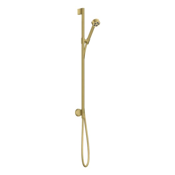 Hansgrohe AXOR One Brauseset 75mm, 9,1l/min, 1jet EcoSmart, Wandanschluss, Brushed Brass