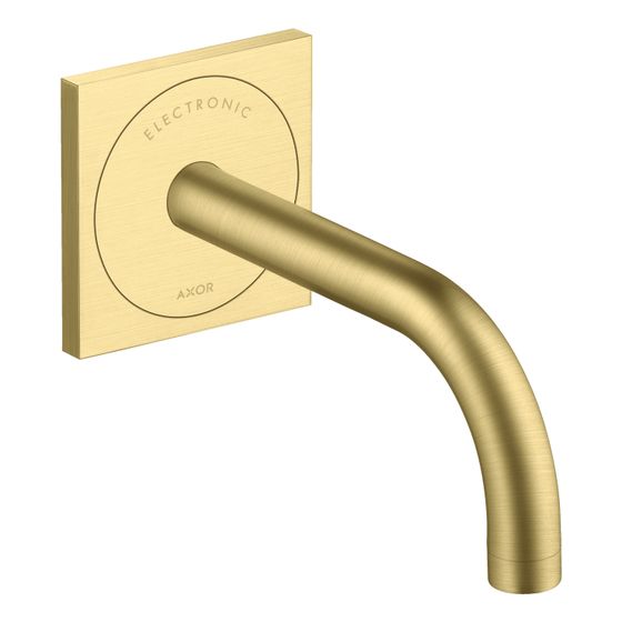 Hansgrohe AXOR Uno Elektronik-Waschtischmischer Unterputz, 5l/min, Auslauf 165mm, Brushed Brass