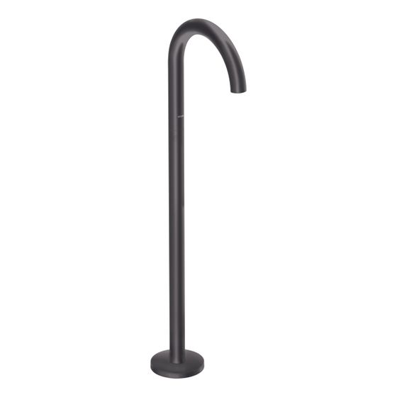 Hansgrohe AXOR Uno Wanneneinlauf, 18l/min, gebogen bodenstehend, Mattschwarz
