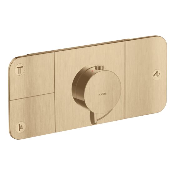 Hansgrohe AXOR One Thermostatmodul Unterputz, 30l/min, für 3 Verbraucher, Brushed Bronze