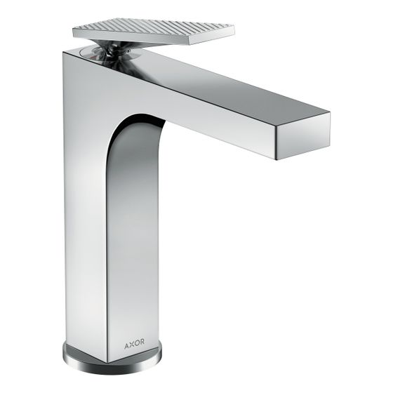 Hansgrohe AXOR Citterio Einhebel-Waschtischmischer 160mm, 5l/min, Hebelgriff, Ablaufgarnitur, Rautenschliff, Chrom
