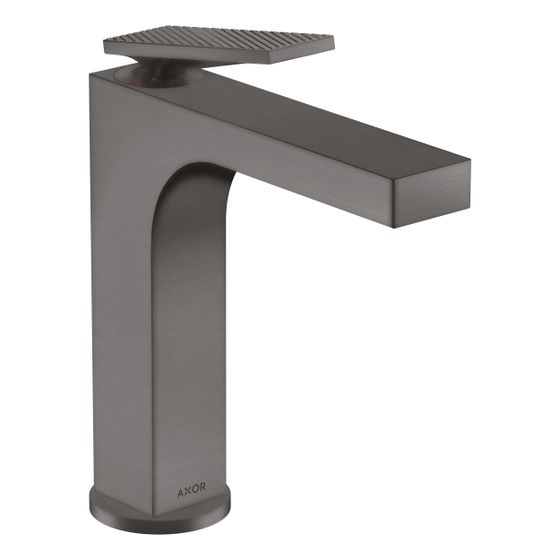 Hansgrohe AXOR Citterio Einhebel-Waschtischmischer 160mm, 5l/min, Hebelgriff, Zug-Abl., Rautenschliff, Brushed Black Chrome