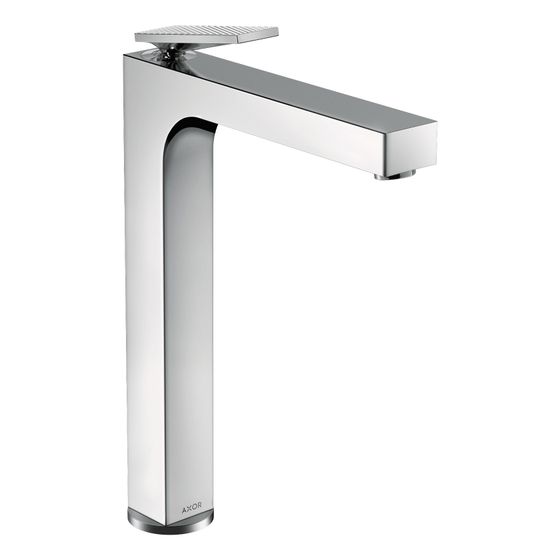Hansgrohe AXOR Citterio Einhebel-Waschtischmischer 280mm, 5l/min, Hebel-Grifffür AWT, Ablaufgarnitur, Rautenschliff, Chrom