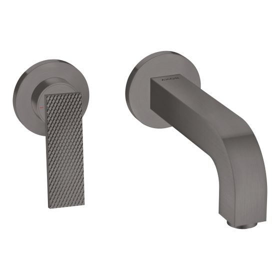 Hansgrohe AXOR Citterio Einhebel-Waschtischmischer UP 5l/min Wand, Hebel, Ausl. 220mm Rosetten, Rauten., Brushed Black Chrome
