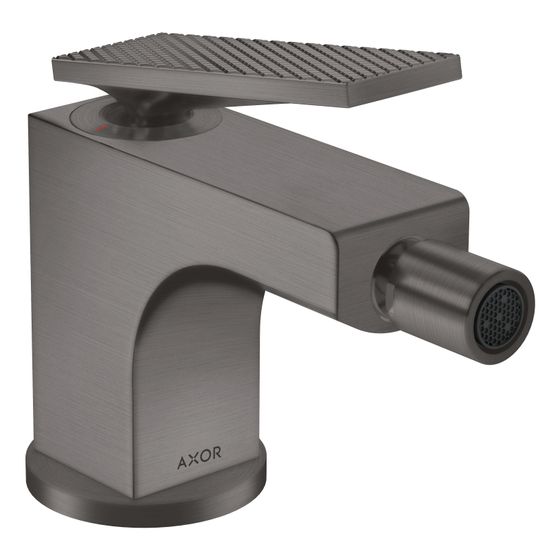 Hansgrohe AXOR Citterio Einhebel-Bidetmischer, 7,2l/min, Hebelgriff, Zugstangen-Ablaufg., Rautenschliff, Brushed Black Chrome