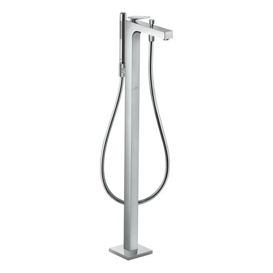 Hansgrohe AXOR Citterio Einhebel-Wannenmischer, 20l/min, bodenstehend, Hebelgriff, Rautenschliff, Chrom