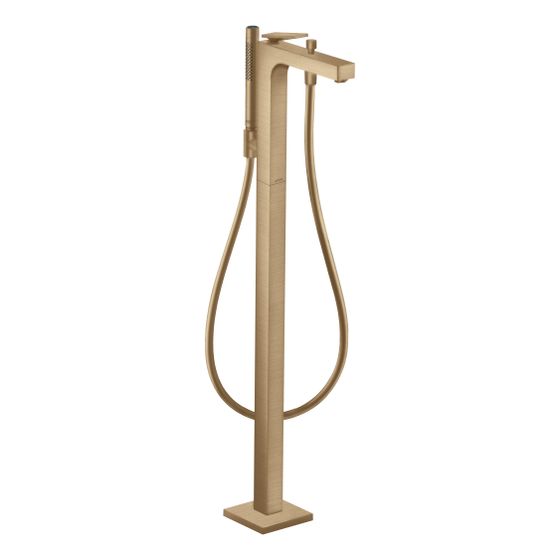 Hansgrohe AXOR Citterio Einhebel-Wannenmischer, 20l/min, bodenstehend, Hebelgriff, Rautenschliff, Brushed Bronze