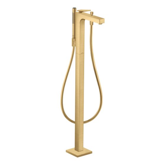 Hansgrohe AXOR Citterio Einhebel-Wannenmischer, 20l/min, bodenstehend, Hebelgriff, Rautenschliff, Brushed Gold Optic