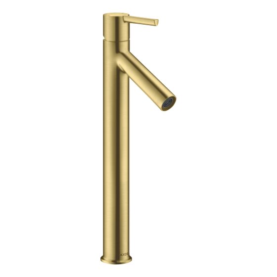Hansgrohe AXOR Starck Einhebel-Waschtischmischer 250mm, 5l/min, Hebel-Grifffür AWT, Ablaufgarnitur, Brushed Brass