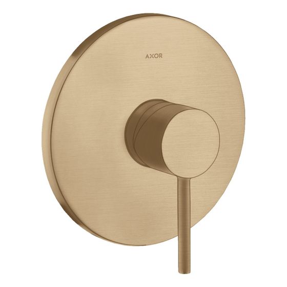 Hansgrohe AXOR Starck Einhebel-Brausemischer Unterputz, 29l/min, Pin-Griff, Brushed Bronze