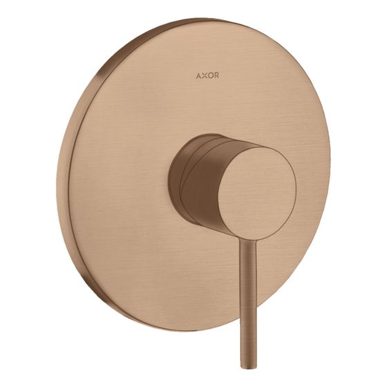 Hansgrohe AXOR Starck Einhebel-Brausemischer Unterputz, 29l/min, Pin-Griff, Brushed Red Gold