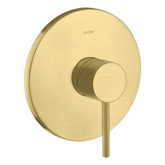 Hansgrohe AXOR Starck Einhebel-Brausemischer Unterputz, 29l/min, Pin-Griff, Brushed Brass