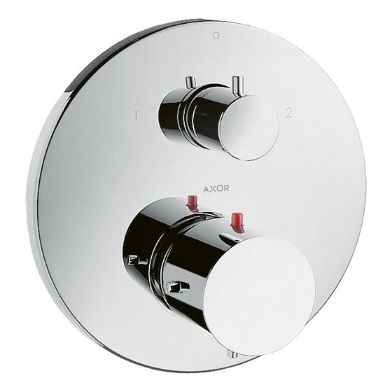 Hansgrohe AXOR Starck Thermostat Unterputz, 29l/min, Ab- und Umstellventil, Chrom