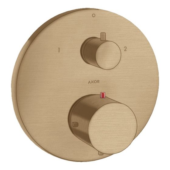Hansgrohe AXOR Starck Thermostat Unterputz, 29l/min, Ab- und Umstellventil, Brushed Bronze