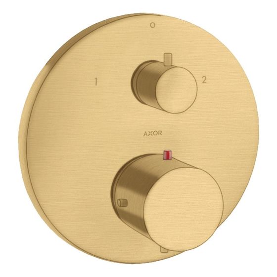 Hansgrohe AXOR Starck Thermostat Unterputz, 29l/min, Ab- und Umstellventil, Brushed Gold Optic