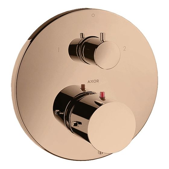 Hansgrohe AXOR Starck Thermostat Unterputz, 29l/min, Ab- und Umstellventil, Polished Red Gold
