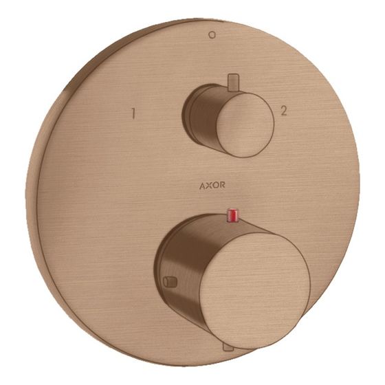 Hansgrohe AXOR Starck Thermostat Unterputz, 29l/min, Ab- und Umstellventil, Brushed Red Gold