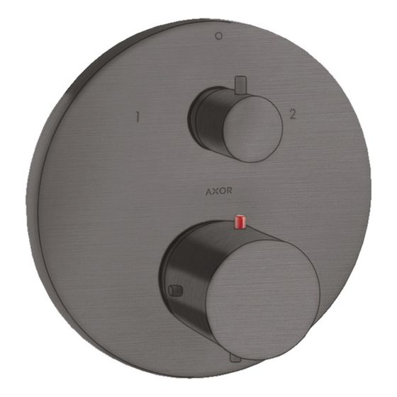 Hansgrohe AXOR Starck Thermostat Unterputz, 29l/min, Ab- und Umstellventil, Brushed Black Chrome