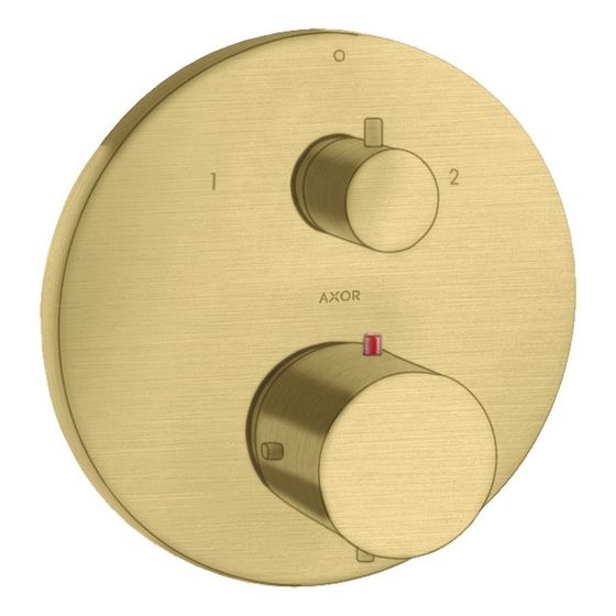 Hansgrohe AXOR Starck Thermostat Unterputz, 29l/min, Ab- und Umstellventil, Brushed Brass