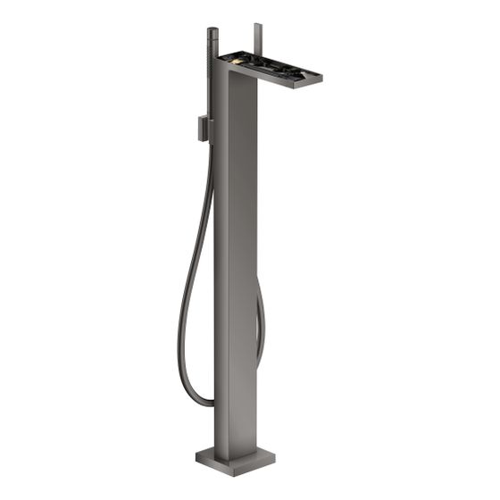 Hansgrohe AXOR MyEdition Einhebel-Wannenmischer bodenstehend, 20l/min, ohne Platte, Polished Black Chrome