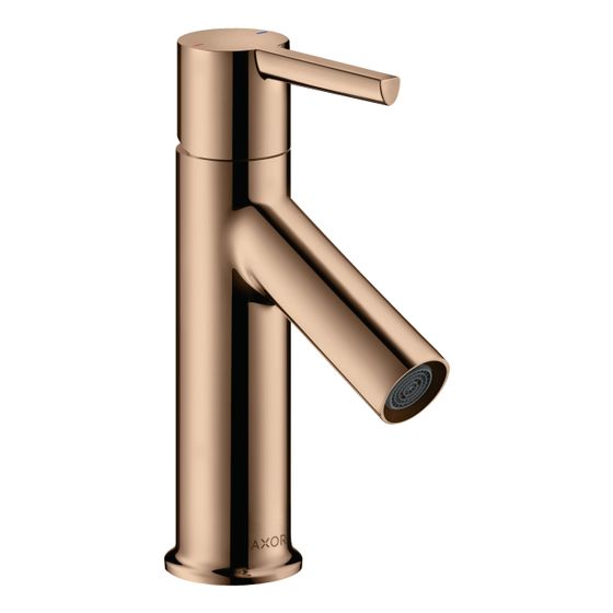 Hansgrohe AXOR Starck Einhebel-Waschtischmischer 80mm, 5l/min, Hebel-Grifffür HWB, Zugstangen-Ablaufgarnitur, Polished Red Gold