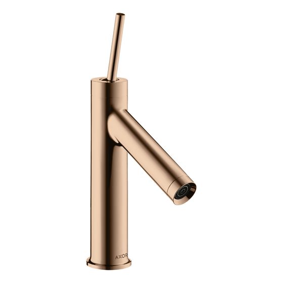 Hansgrohe AXOR Starck Einhebel-Waschtischmischer 90mm, 5l/min, Pin-Griff, Ablaufgarnitur, Polished Red Gold