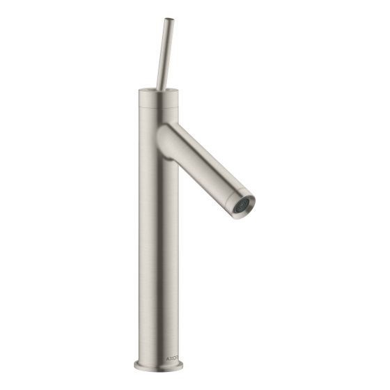 Hansgrohe AXOR Starck Einhebel-Waschtischmischer 170mm, 5l/min, Pin-Griff, Ablaufgarnitur, Edelstahl Optic