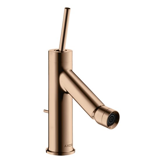 Hansgrohe AXOR Starck Einhebel-Bidetmischer, 7,5l/min, Pin-Griff, Zugstangen-Ablaufgarnitur, Polished Red Gold
