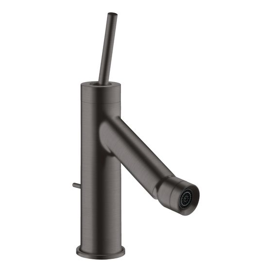 Hansgrohe AXOR Starck Einhebel-Bidetmischer, 7,5l/min, Pin-Griff, Zugstangen-Ablaufgarnitur, Brushed Black Chrome