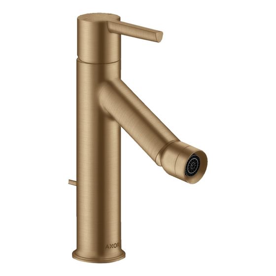 Hansgrohe AXOR Starck Einhebel-Bidetmischer, 7,5l/min, Hebelgriff, Zugstangen-Ablaufgarnitur, Brushed Bronze